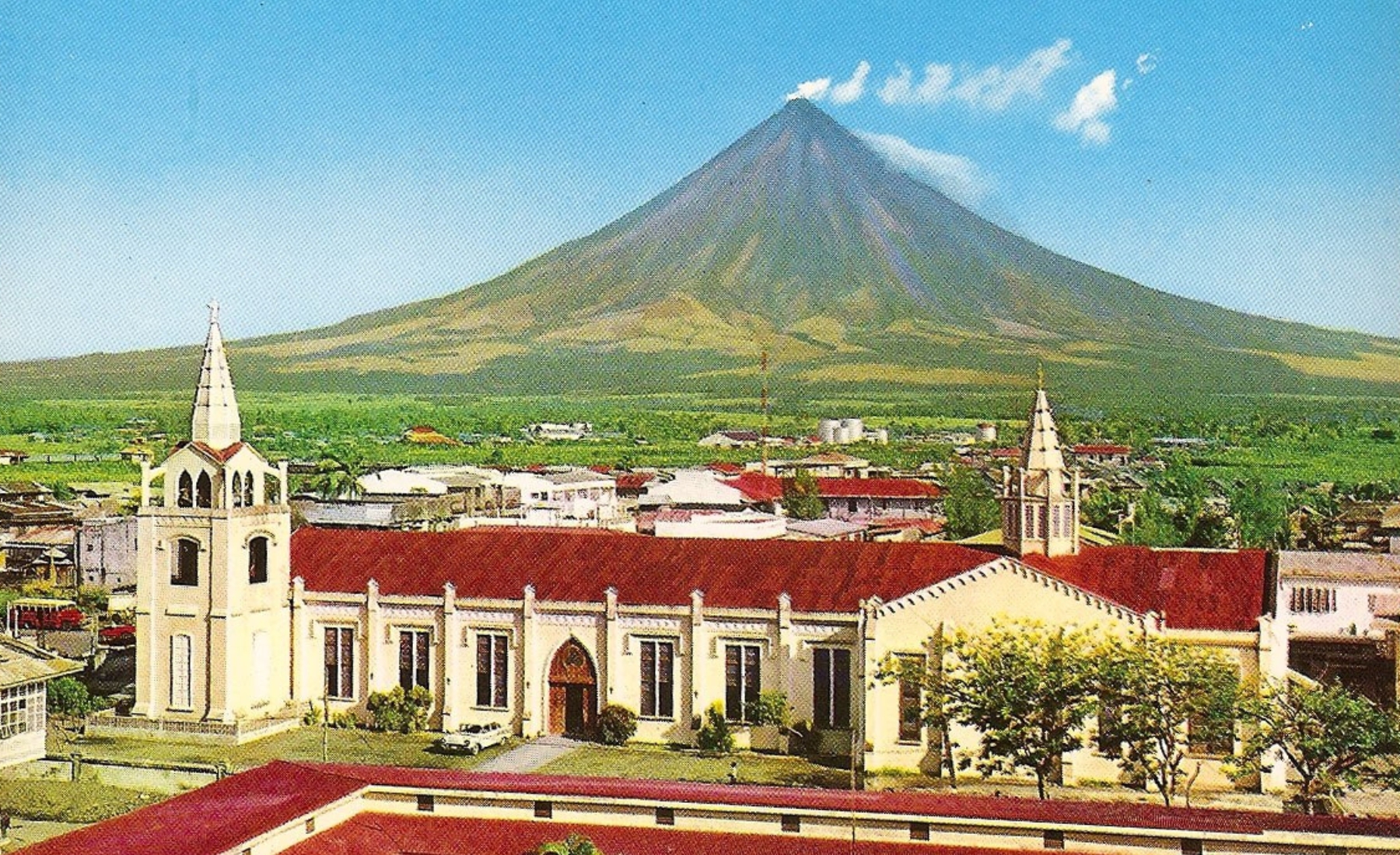 Old Postcard of Legazpi City, c1950s